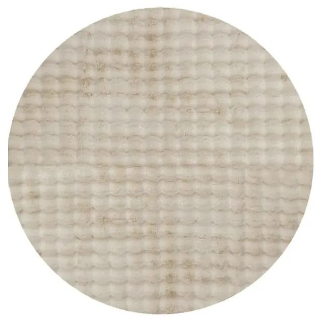 Bézs mosható kerek szőnyeg ø 80 cm Bubble Cream – Mila Home