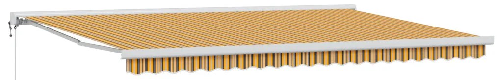 Behúzható napellenző Sokszínű 500 × 300 cm Szövet, Fém