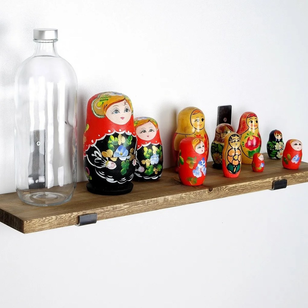 Lam009 Black and Walnut polc