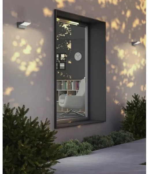 Redo 90587 - FLIP LED kültéri lámpatest érzékelővel, 20W/230V, 3000K, IP54, antracit