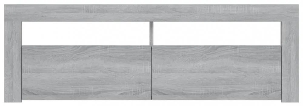szürke sonoma színű TV-szekrény LED-lámpákkal 120 x 35 x 40 cm
