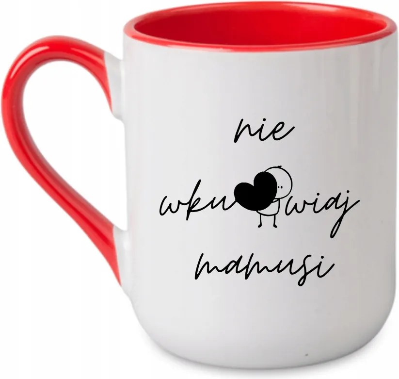 Bögre „Ne kukkolj! Anyuka” kétoldalas nyomtatás Piros 330 coffee