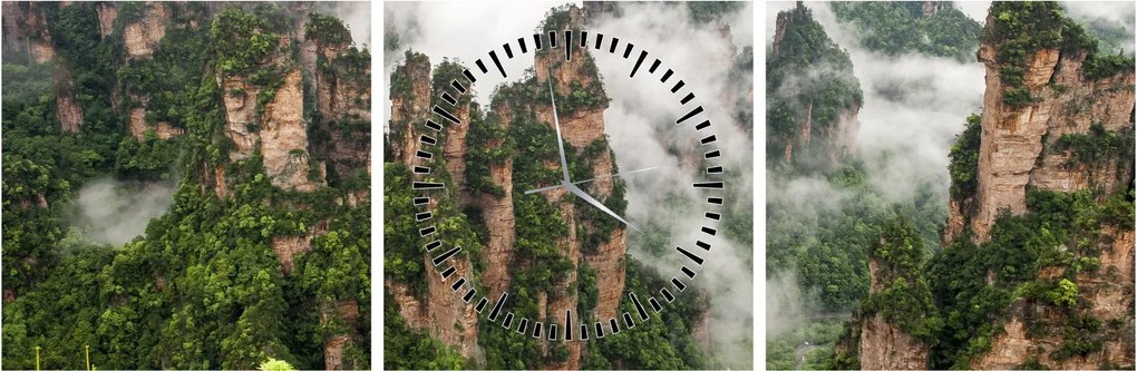 Kép - Zhangjiajie Nemzeti Park, Kína (órával) (90x30 cm)