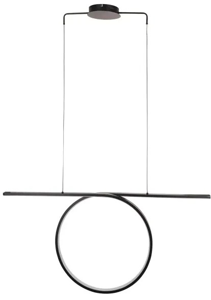 LED csillár kábelen ODETTA LED/42W/230V 4000K fekete