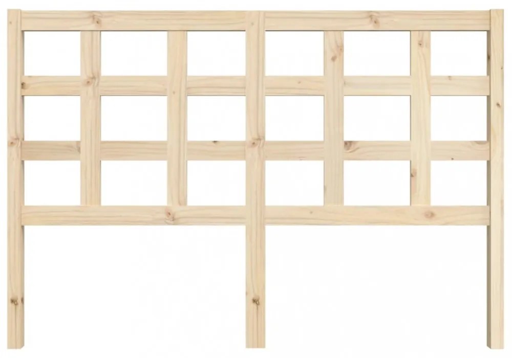 tömör fenyőfa ágyfejtámla 145,5 x 4 x 100 cm