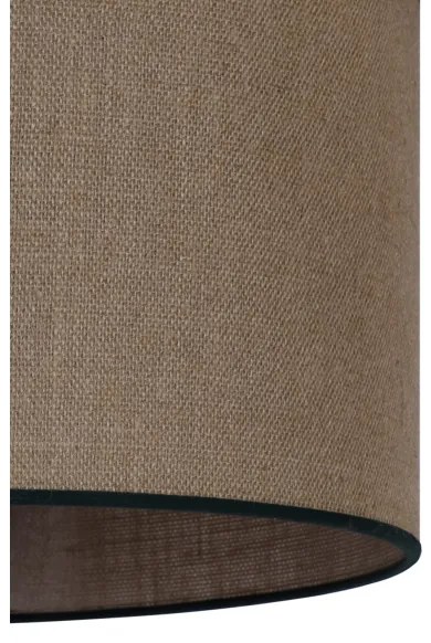 Duolla - Csillár zsinóron ROLLER 1xE27/15W/230V átm. 40 cm barna/fekete