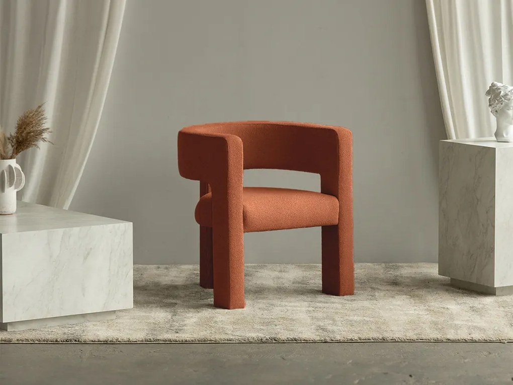 Narancssárga design fotel ALPAH B