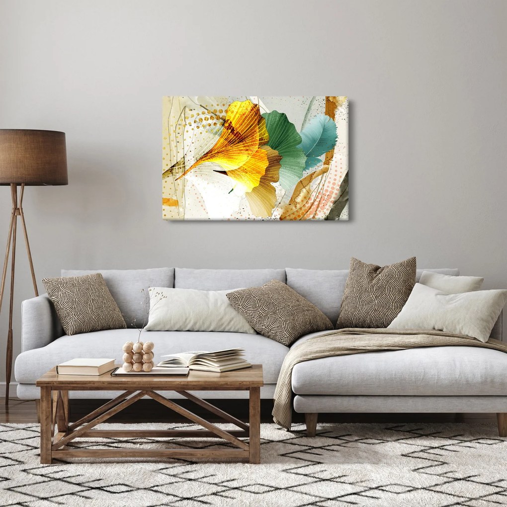 Kép - Levelek (90x60 cm)