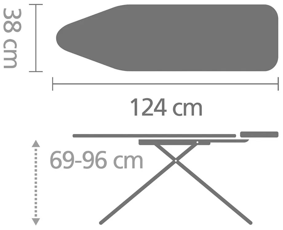 Vasalódeszka Denim Grey B – Brabantia
