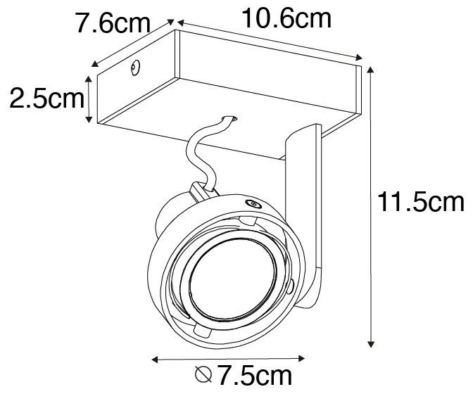 Modern reflektor fehér - Master 50