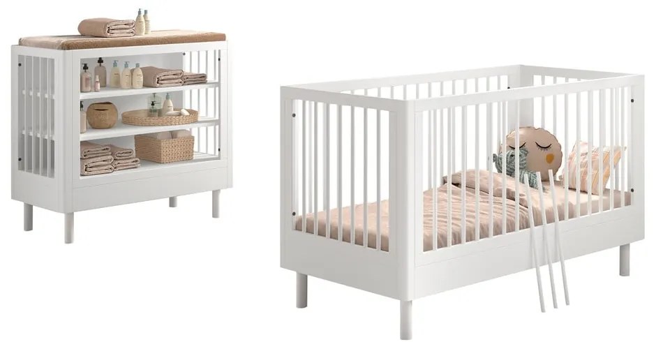 Bükkfa gyerek bútor szett 2 db-os Forrest – Vipack