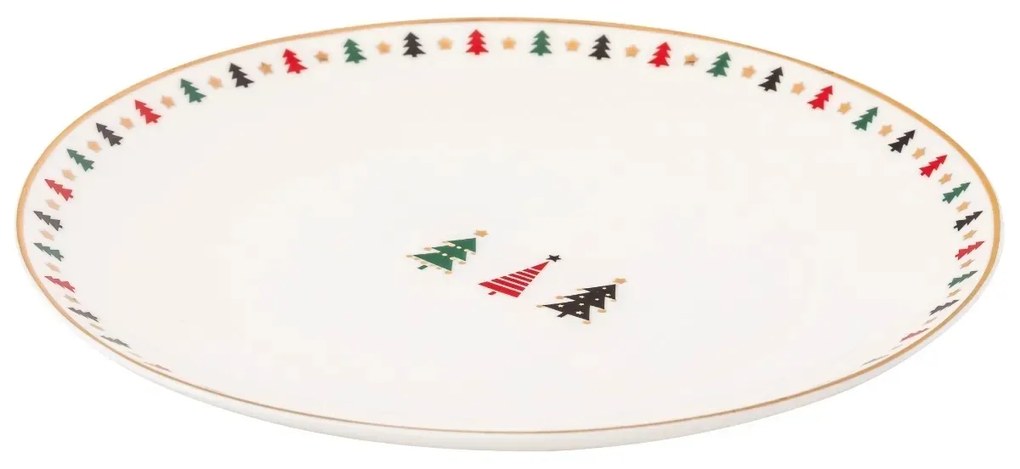 Altom porcelán desszert tál Modern Tree 20 cm