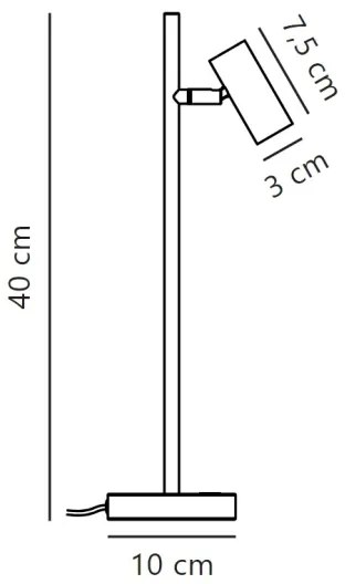 Nordlux - OMARI LED asztali lámpa, 3,2W, 230V, fehér, dimmelhető