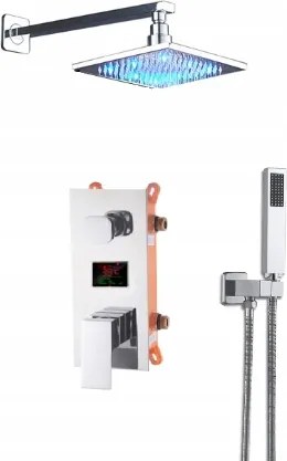 Süllyesztett Esőztető Kijelző Szett 20CM Led