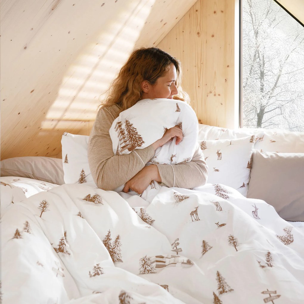 Goldea pamut ágyneműhuzat - hegyvidéki táj 200 x 200 és 2db 70 x 90 cm