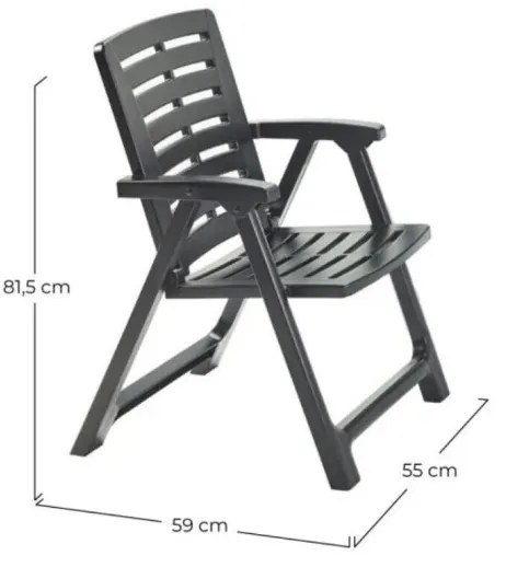 Artik 2 Személyes Kerti bútor szett Antracit X