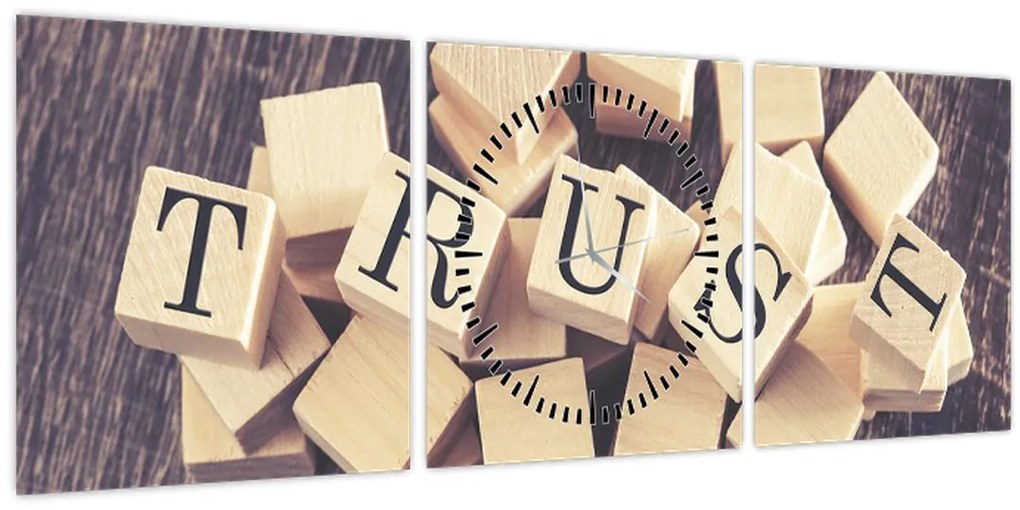 Kép - Bizalom (órával) (90x30 cm)