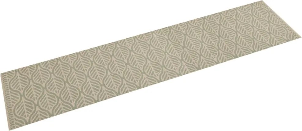 vidaXL mosható levélmintás bársony konyhaszőnyeg 60 x 300 cm
