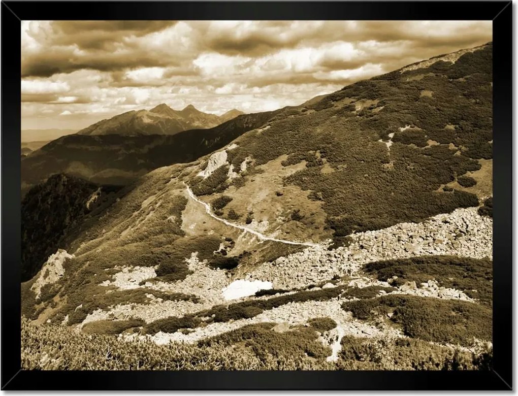Poszterek keretben 40x30 Tátra Lengyel hegyek Kilátás