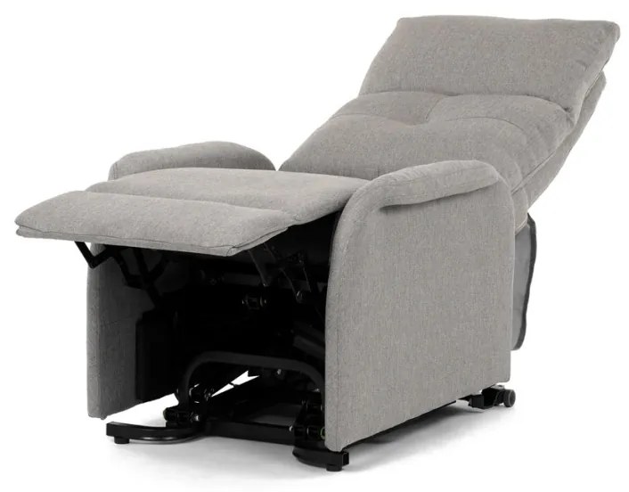 Fotoliu TV și Relax Controlat electric În culoare gri-crem