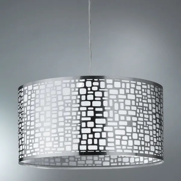 ONLI - Csillár zsinóron BRUCE 1xE27/15W/230V átm. 45 cm matt króm