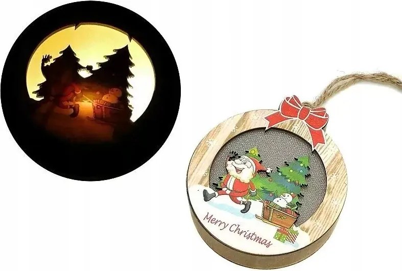 Karácsonyi fa medál Led fénnyel