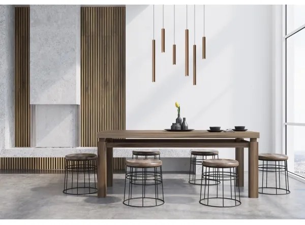 Lucide 74403/06/97 - LED Dimmelhető csillár zsinóron LORENZ 6xLED/4W/230V réz