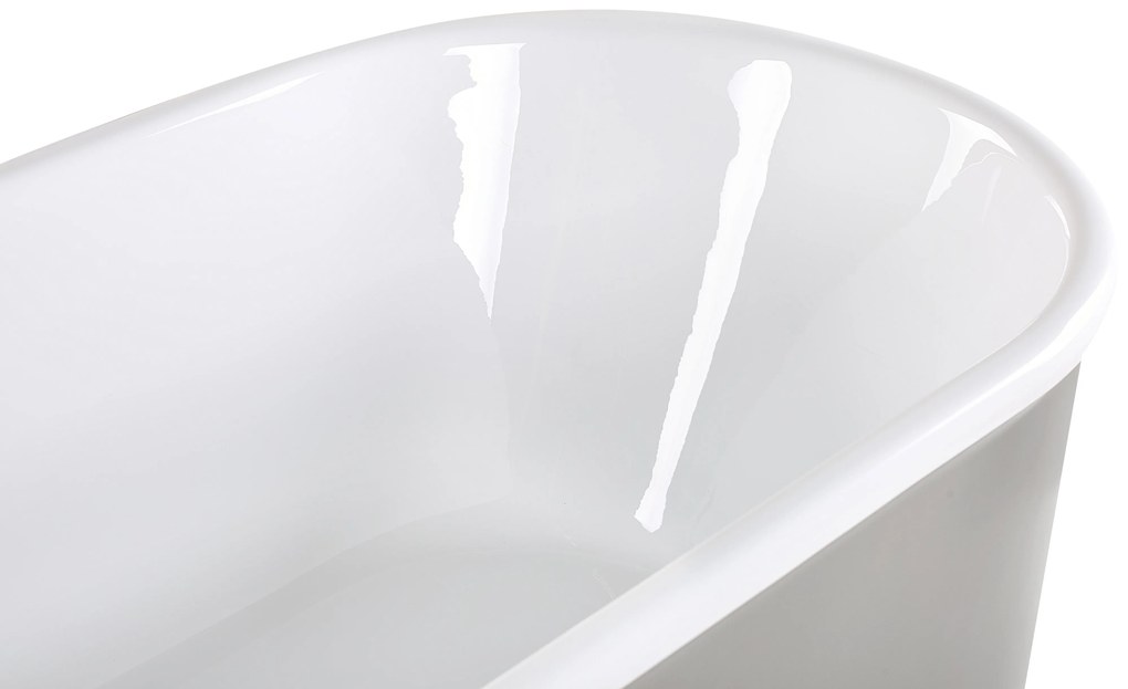 Ezüst szabadon álló fürdőkád 170 x 80 cm PINEL Beliani