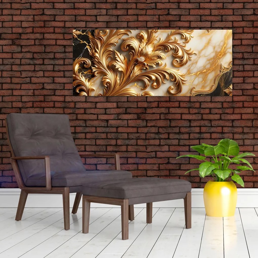 Kép - Márvány arannyal (120x50 cm)