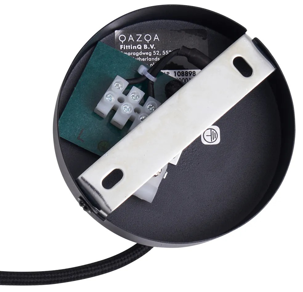 Boho stílusú függőlámpa fekete bambusszal - Lily