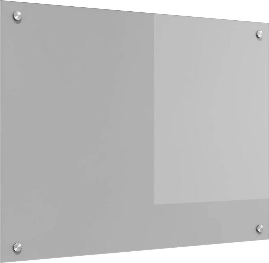 vidaXL Konyhai splashback Világosszürke 80 x 60 cm edzett üveg