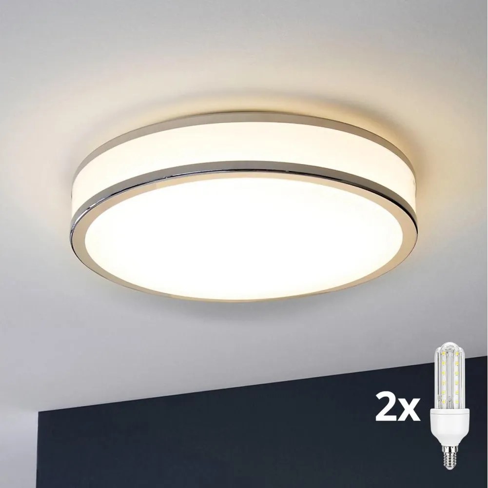 Eglo 31025 - LED fürdőszobai mennyezeti lámpatest PALERMO 2xE14/40W/230V IP44