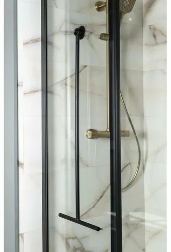 AQUALINE SQ121B padlóösszekötő 30 x 89 cm, fekete