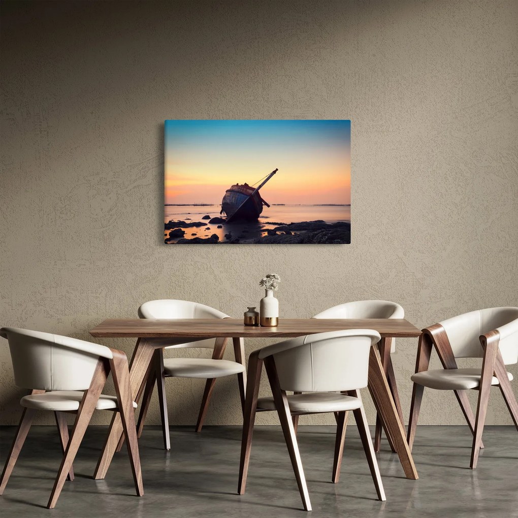Kép - Hajótörést szenvedett hajó (90x60 cm)