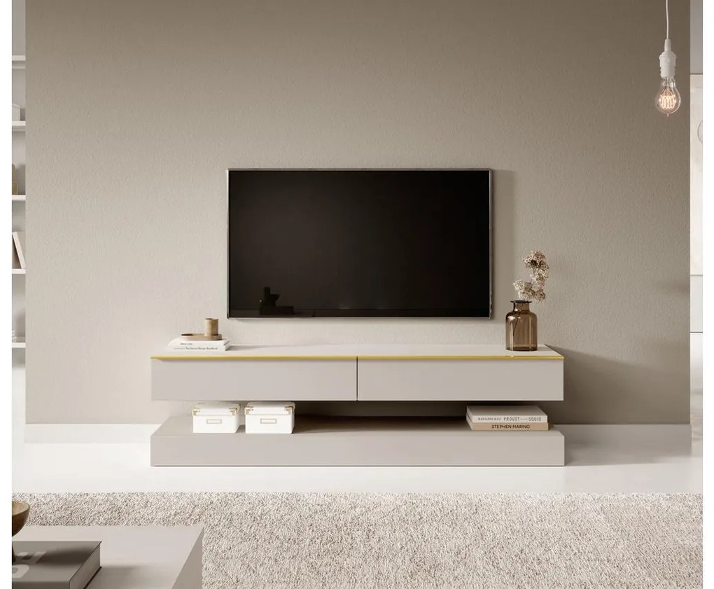 Tv szekrény/asztal Hilde (szürkés bézs). 1099739