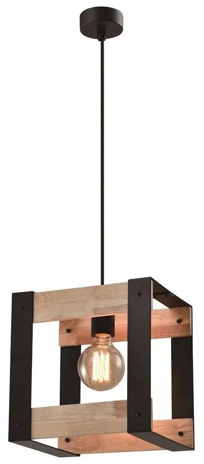 Csillár zsinóron VARNA 1xE27/40W/230V tölgy