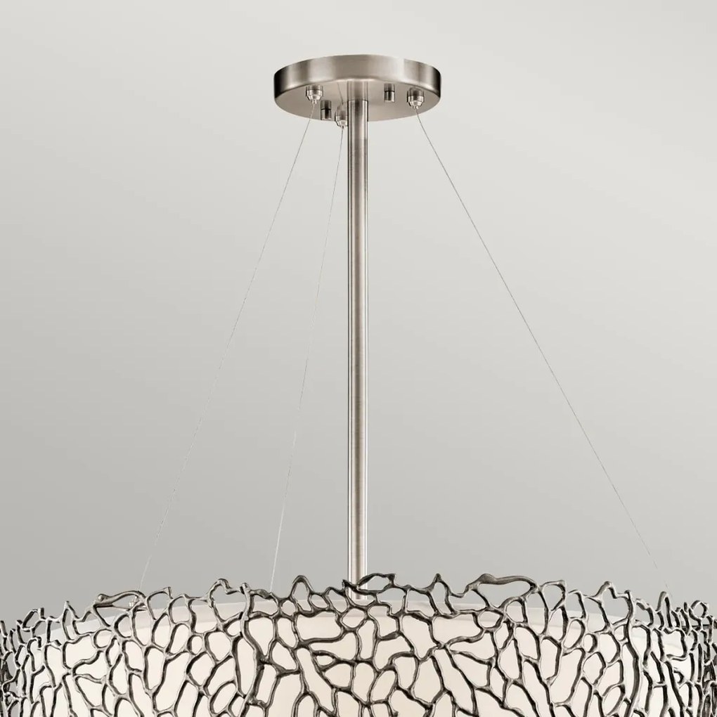 ELSTEAD KLSILVERCORALPB SILVER CORAL Ernyős Függesztett Lámpa Ezüst E27 IP20