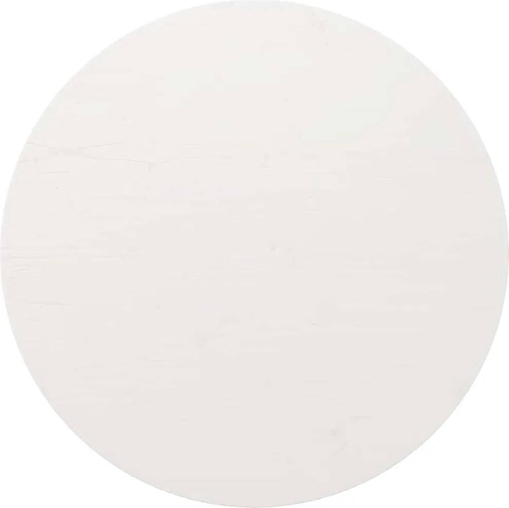 vidaXL fehér tömör fenyőfa kerek asztallap Ø90 x 3 cm