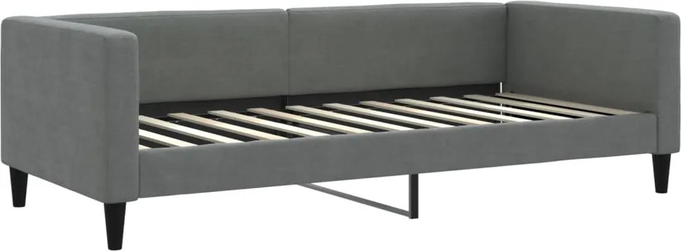 vidaXL sötétszürke szövet kanapéágy 90 x 200 cm