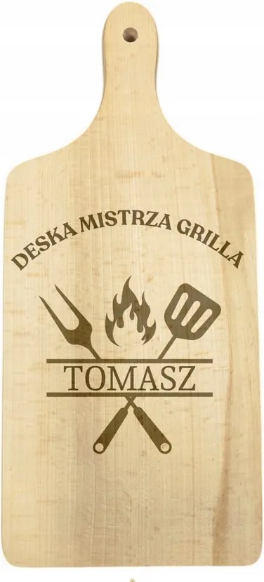 Vágódeszka Személyre szabott Ajándék Konyhamester Deszka (Név)