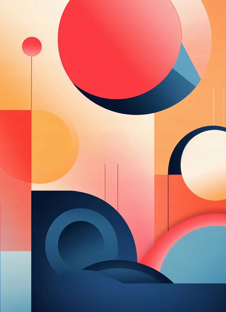 Poszter 40x55cm Geometrikus álmok