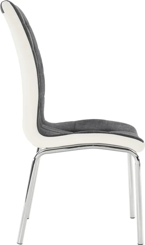 Étkezőszék, sötétszürke/fehér, GERDA New