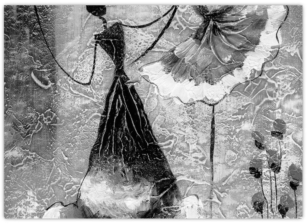 Üveg kép - Afrikai festészet (70x50 cm)