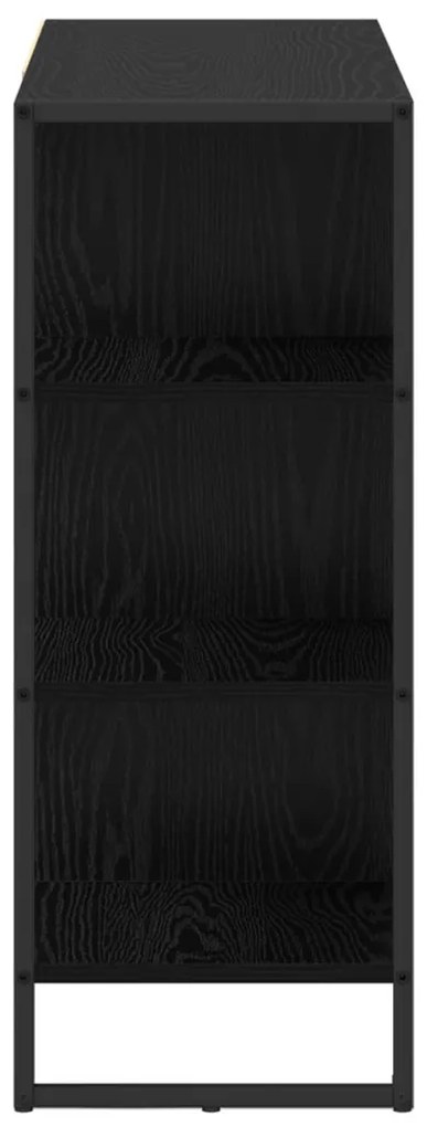 Oldalsó szekrény Fekete tölgy 96.5 x 30 x 75 cm Faanyag