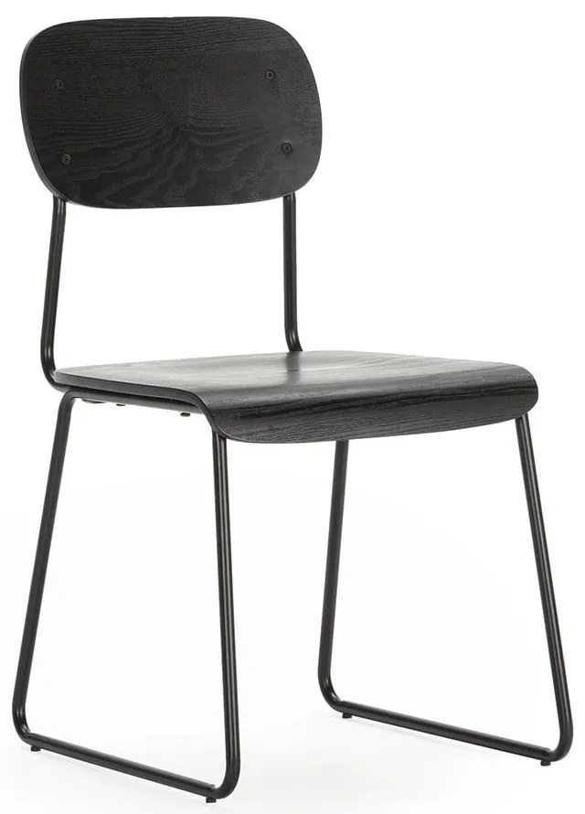 Fekete étkezőszék szett 2 db-os Aira – Marckeric