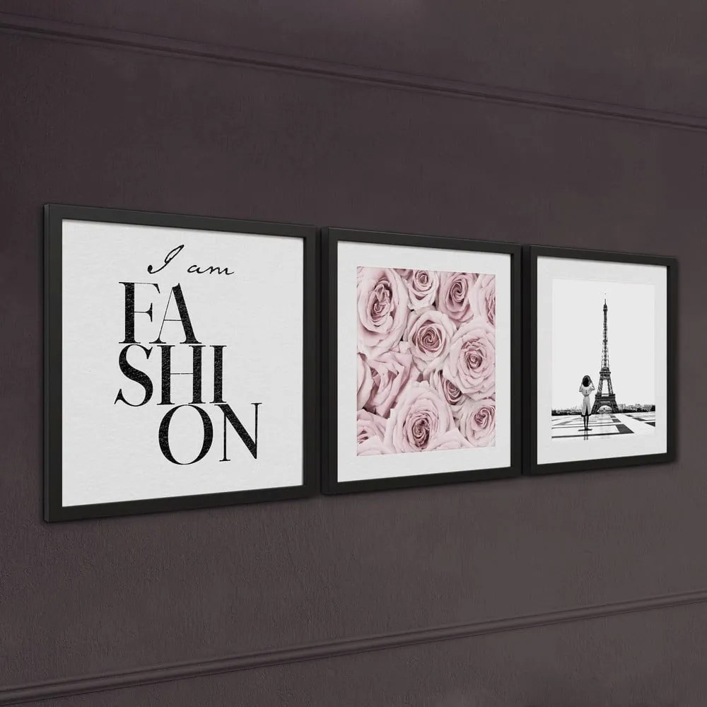 Kép szett 3 db-os 30x40 cm Parisienne – Styler