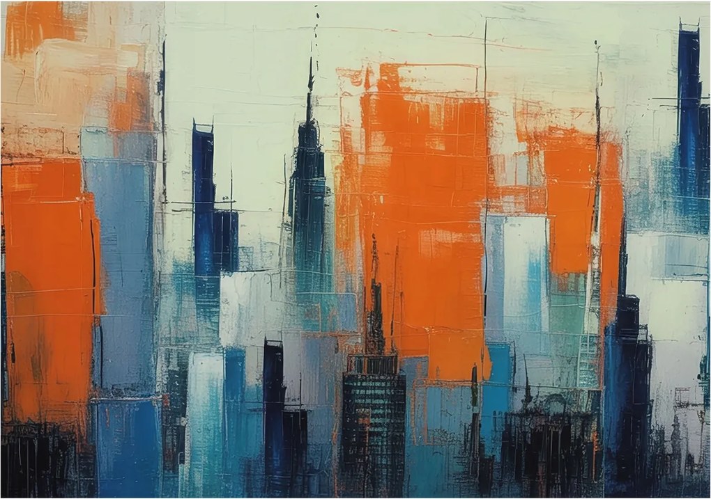 Fotótapéta Flizelina Dekoratív iroda város absztrakt 312x219 ragasztó