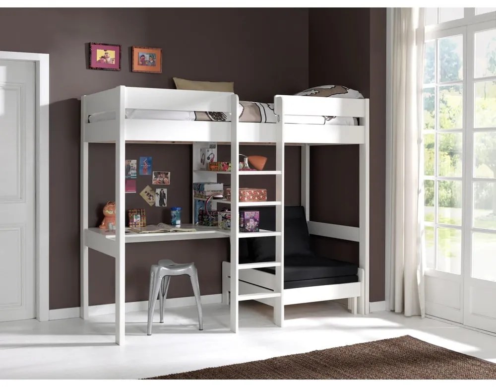 Fehér magasított gyerekágy 90x200 cm Pino - Vipack