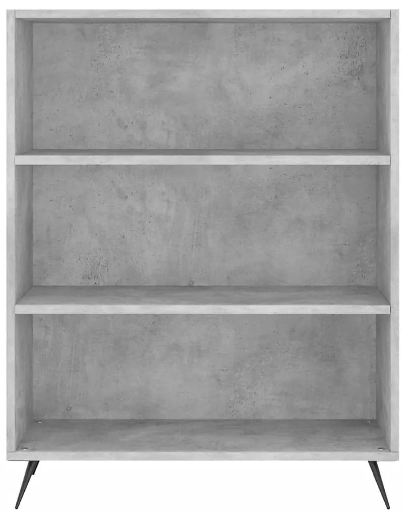 betonszürke szerelt fa magasszekrény 69,5x32,5x180 cm