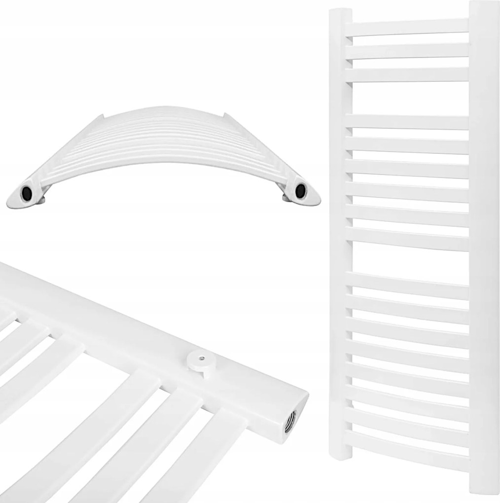 Fürdőszobai Fali Radiátor Fehér Létra GR3 1000 x 570 17 Bordás 608W